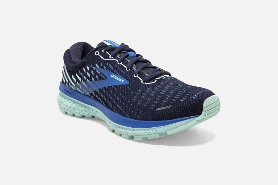 Brooks Ghost 13 Road Running Shoes - Womens - Navy/Blue - WF2579046